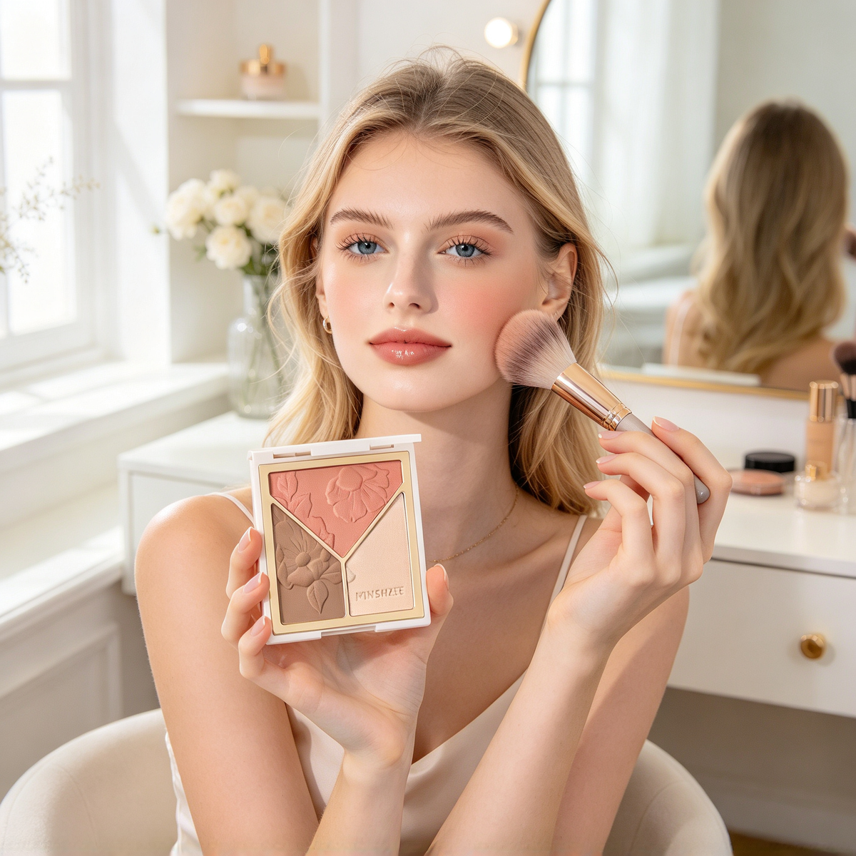 🌸 Makeup Essential | Silky Sculpting Trio | Everyday Beauty Gift | Floral Radiant Finish