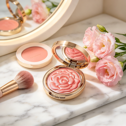 🌹 Beauty Essential | Silky Rose Blush | Everyday Makeup Gift | Sculpted Petal Glow