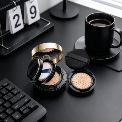 🌟 Beauty Essential | Dual-Layer Cushion Compact | Everyday Makeup Gift | Seamless Soft Finish